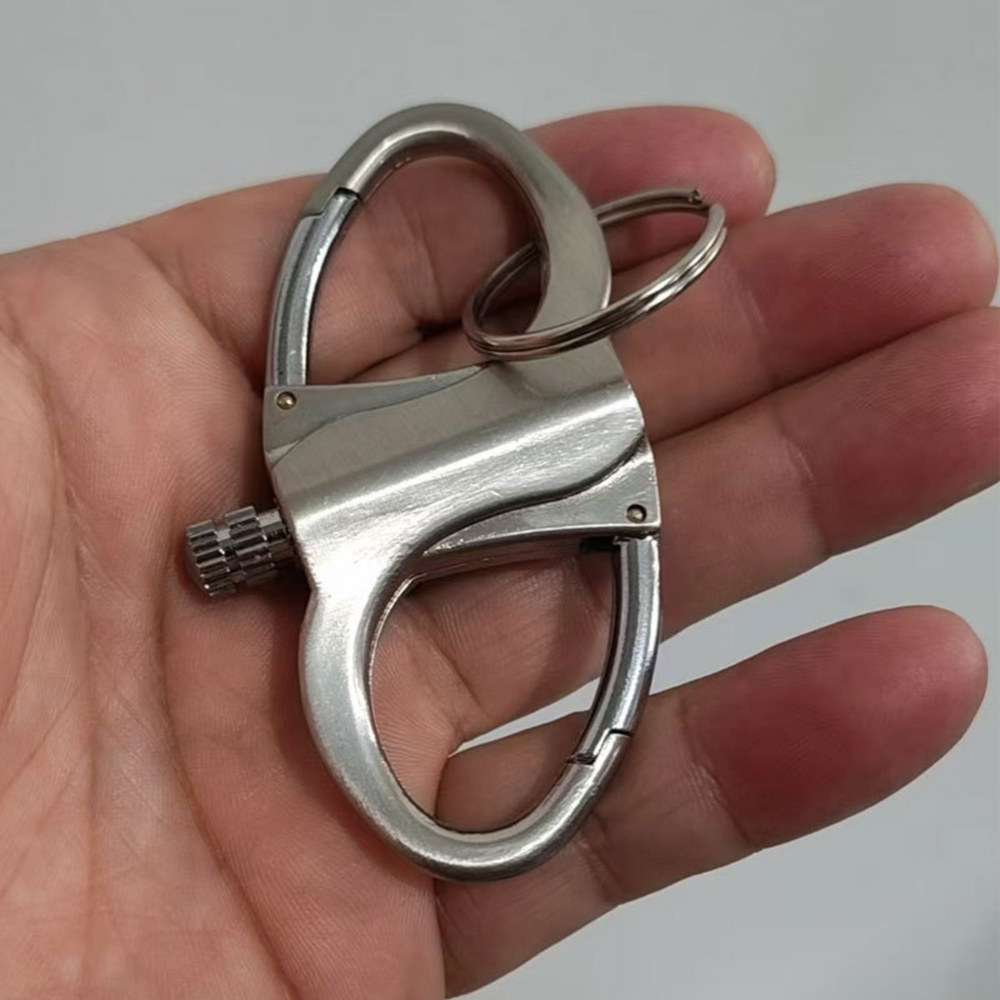 CompactLighter 1+1 GRATIS: Hervulbare 2-In-1 Karabinier Permanente Compacte Aansteker