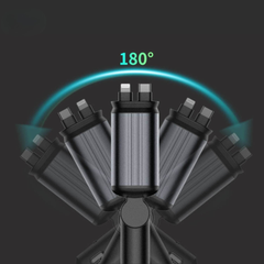 AutoCharge™ 120W | 4-in-1 Oplader, Super-Snel, RGB Sterrenhemel!