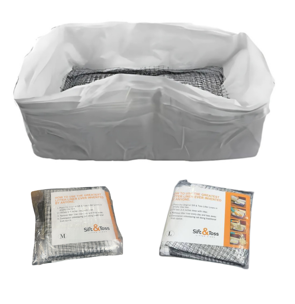 Catfri® WasteFilter 1+1 GRATIS: Herbruikbare Katten Zwerfafval Voeringen Voor Het Verwijderen Van Afval