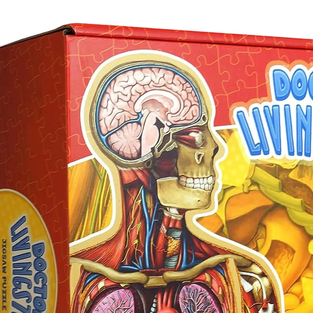 Kletshuts™ BodyPuzzle: Educatieve Menselijke Lichaams Anatomie Puzzel Set