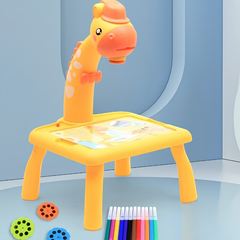 Kletshuts™ DrawingTable: Kids Teken- en Kleurprojector Giraffe Tafel