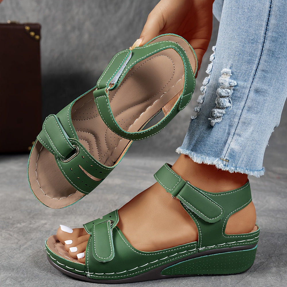Happy™ LowWedge: Casual Comfortabele Lage Hak Wedge Sandalen