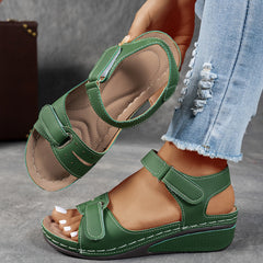 Happy™ LowWedge: Casual Comfortabele Lage Hak Wedge Sandalen