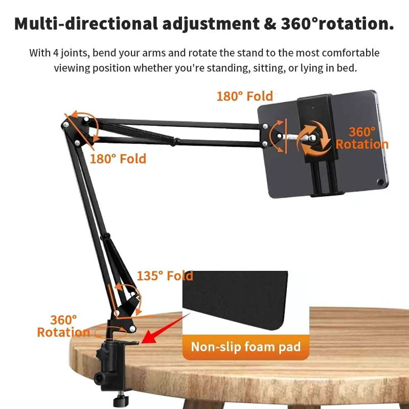 Holder360° PowerHold - Universele Telefoon En Tablet Verstelbare Houder