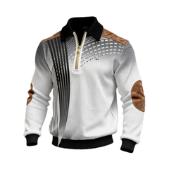 Icone™ CollaredSweatshirt: Stijlvolle Toevallig Halve-Rit Kraag Sweatshirt