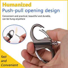 CompactLighter 1+1 GRATIS: Hervulbare 2-In-1 Karabinier Permanente Compacte Aansteker