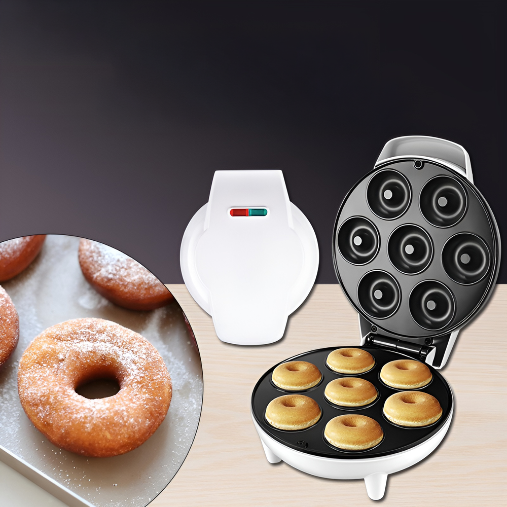 Globetrek° DonutMaker: Professionele Anti-Aanbak Dubbelzijdige Verwarming Donut Maker
