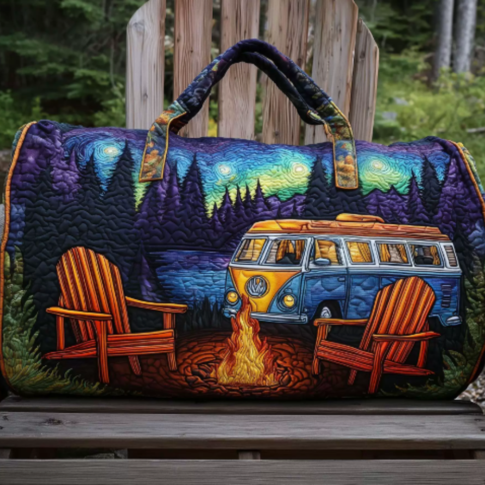 Icone™ DuffleBag: Levendige Hippie Stijl Multifunctionele Reis Duffel Tas