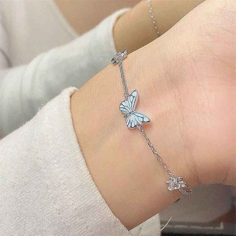 Jewelance™ GlowingButterfly 1+1 GRATIS: Mode Gloeiend Vlinder Ketting En Armband Set
