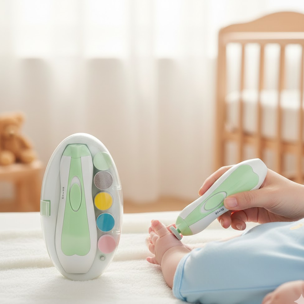 Kletshuts™ NailFile 1+1 GRATIS: Accu-Geëxploiteerd Teder Baby Nagelvijl Set