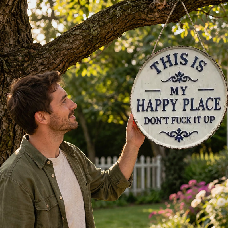 YardSign - Vintage Statement Grappig Bord Tuin En Buiten Muurdecoratie
