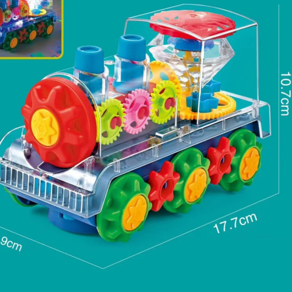 Kletshuts™ DancingTrain: Licht-Op Automatisch Dansend Treintje Met Zichtbare Tandwielen