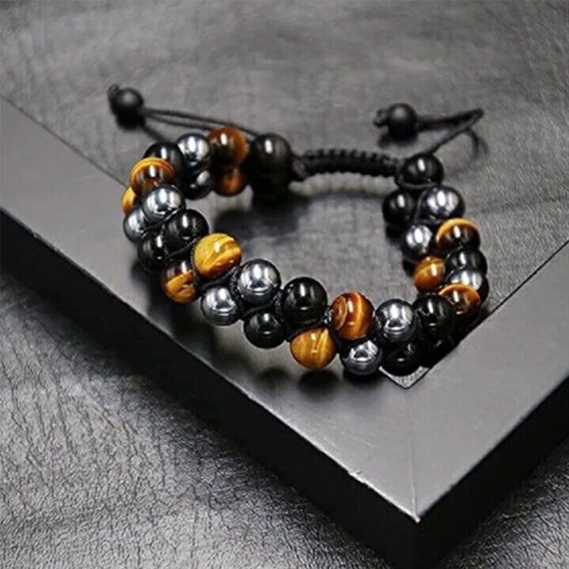 Jewelance™ ProtectionBracelet 1+1 GRATIS: Dubbel Laag Tijgeroog Bescherming Armband