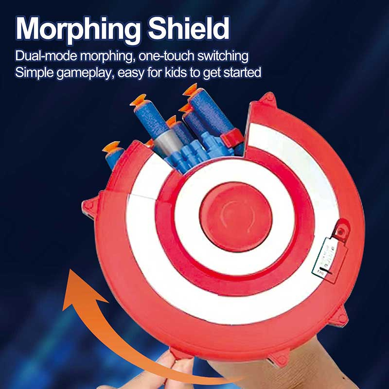Kletshuts™ ShieldBlaster: Dart Schild Lanceerder Snel Vuur Pols Gemonteerd Blaster