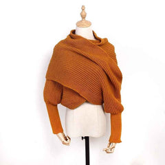 Icone™ ScarfSweater: Stijlvolle 2-In-1 Omvormbare Warme Sjaal Trui