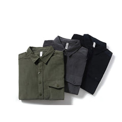 Icone™ CozyShirt: Middelgewicht Geborsteld Nut Zak Gezellig Shirt