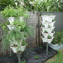 FlowerPots: Multi-Laags Stapelbare Toren Bloempotten