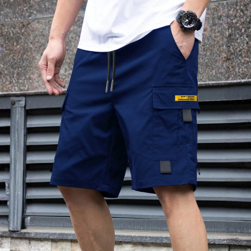 Icone™ DrawstringShorts: Toevallig Cargo Multi Zak Trekkoord Shorts