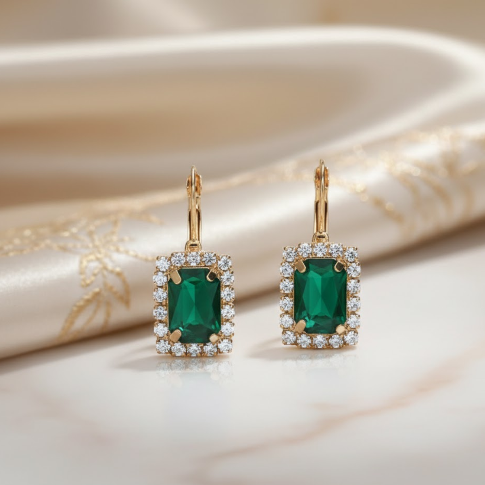 Jewelance™ JewelrySet: Mode Luxe Smaragd Groen Sieraden Set Cadeau Doos