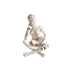 ReaderDecor 1+1 GRATIS: Lectuur Figuur Decor Voor Bureau En Plank Weergave