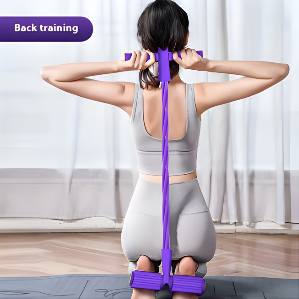 BandTrainer 1+1 GRATIS: Elastisch Eenvoudig-Naar-Meenemen Fitheid Pedaal Band Dresseur