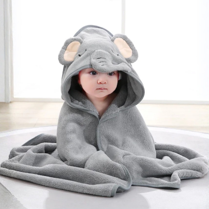 Kletshuts™ BabyBathrobe 1+1 GRATIS - Schattig Dierenontwerp Baby Kapbadjas