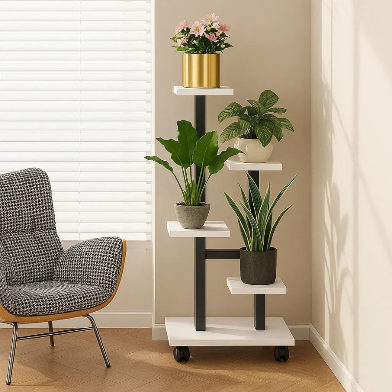 Globetrek° PlantStand: Ruimtebesparende Multi-Tier Plantdisplaystand
