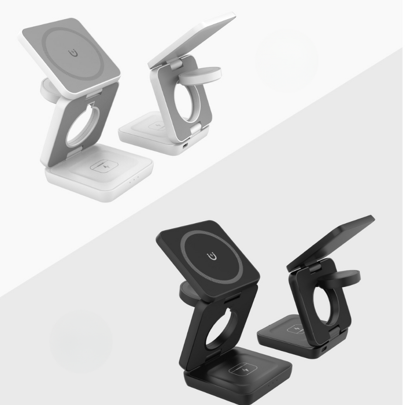Holder360° MultiCharger: Multifunctioneel Opvouwbaar Magnetisch Oplaad Standaard
