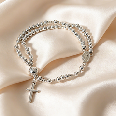 Jewelance™ RosaryBracelet 1+1 GRATIS: Magnetische Sluiting Klassieke Rozenkransarmband