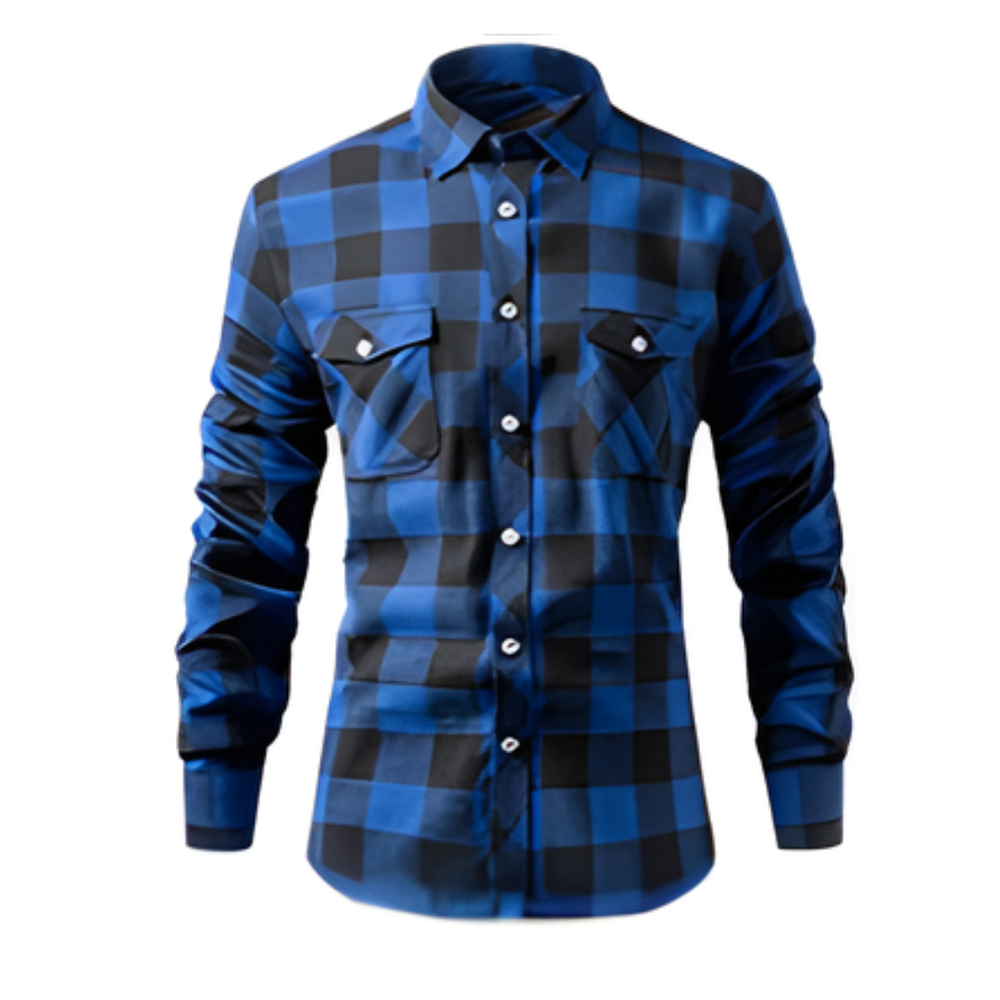 Icone™ CheckeredShirt: Stijlvol Toevallig Pastelroze Geruit Shirt