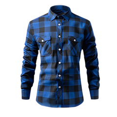 Icone™ CheckeredShirt: Stijlvol Toevallig Pastelroze Geruit Shirt