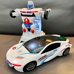 Kletshuts™ TransformerCar: Actievolle Auto Auto-Naar-Robot 2-In-1 Transformer Autospeelgoed