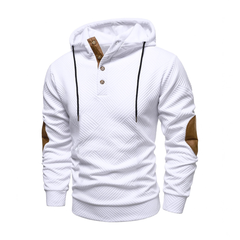Icone™ VersatileHoodie: Toevallig Helft-Knop Trekkoord Veelzijdig Capuchon