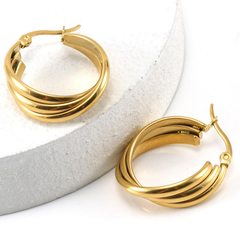 Jewelance™ LuxeHoops 1+1 GRATIS: Luxe Minimalistische Elegante Mode Hoepel Oorbellen