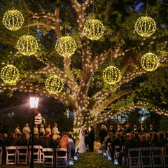 Ledsen™ ChristmasBall: LED Hangende Kerst Bal Lichtjes Voor Buiten Tuin Decoratie