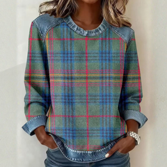 Icone™ PlaidBlouse: Tijdloos Stijlvolle Toevallig Vintage Plaid Bloes