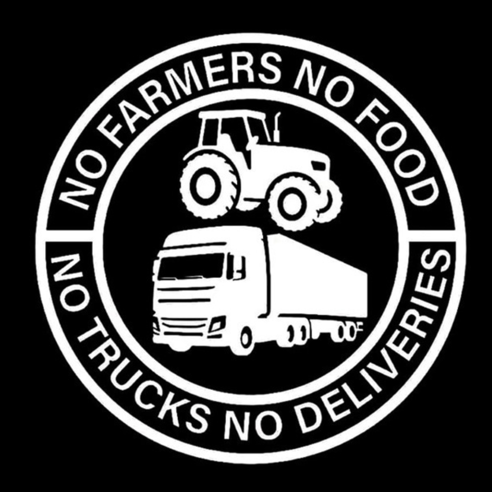 VinylStickers: Geen Boeren Geen Voedsel Truck Vinyl Stickertjes