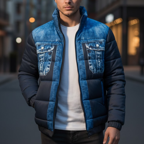 Icone™ ClassicJacket: Premie Stijlvolle Vintage-Inspiratie Denim Ontwerp Klassieke Jas