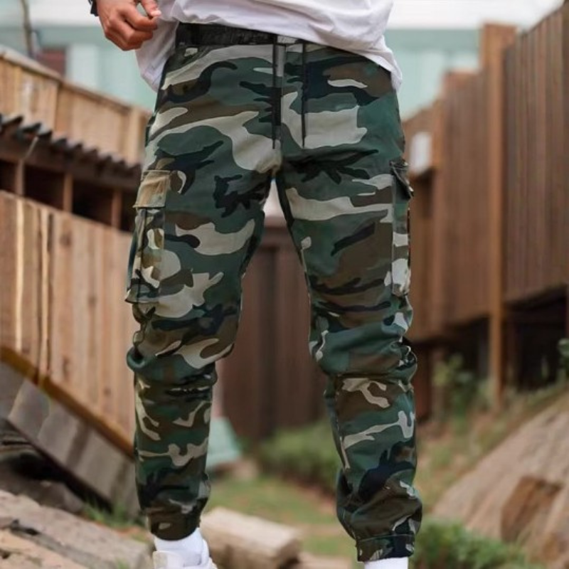 Icone™  CamouflagePants: Stijlvolle Toevallig Multi-Zak Camouflage Broek