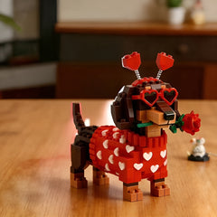 Kletshuts™ DachshundBlocks - Miniatuur DIY Teckel Blokken Gebouw Set