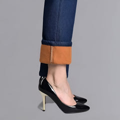 Icone™ CasualJeans: Elastische Hoge Taille Stretch Rechte Pijpen Casual Jeans