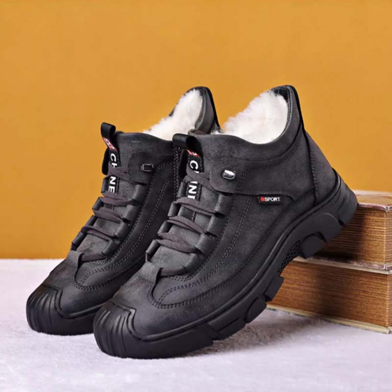 Happy™ WarmBoots: Heren Enkellengte Warme Winter Laarzen
