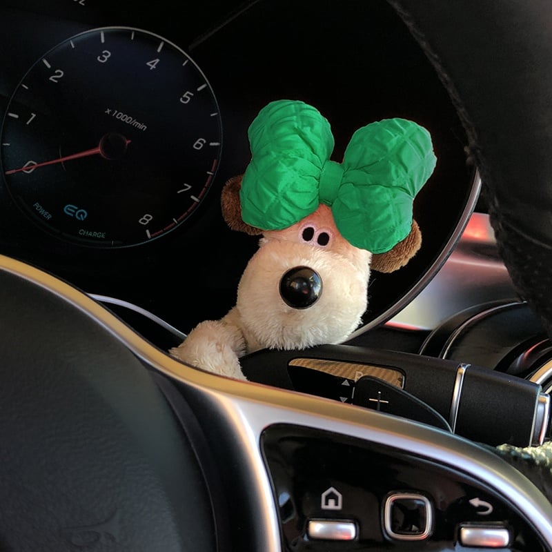 Kletshuts™ PuppyCar 1+1 GRATIS - Schattige Pluche Puppy Signaal Schakelaar Speelgoed Auto