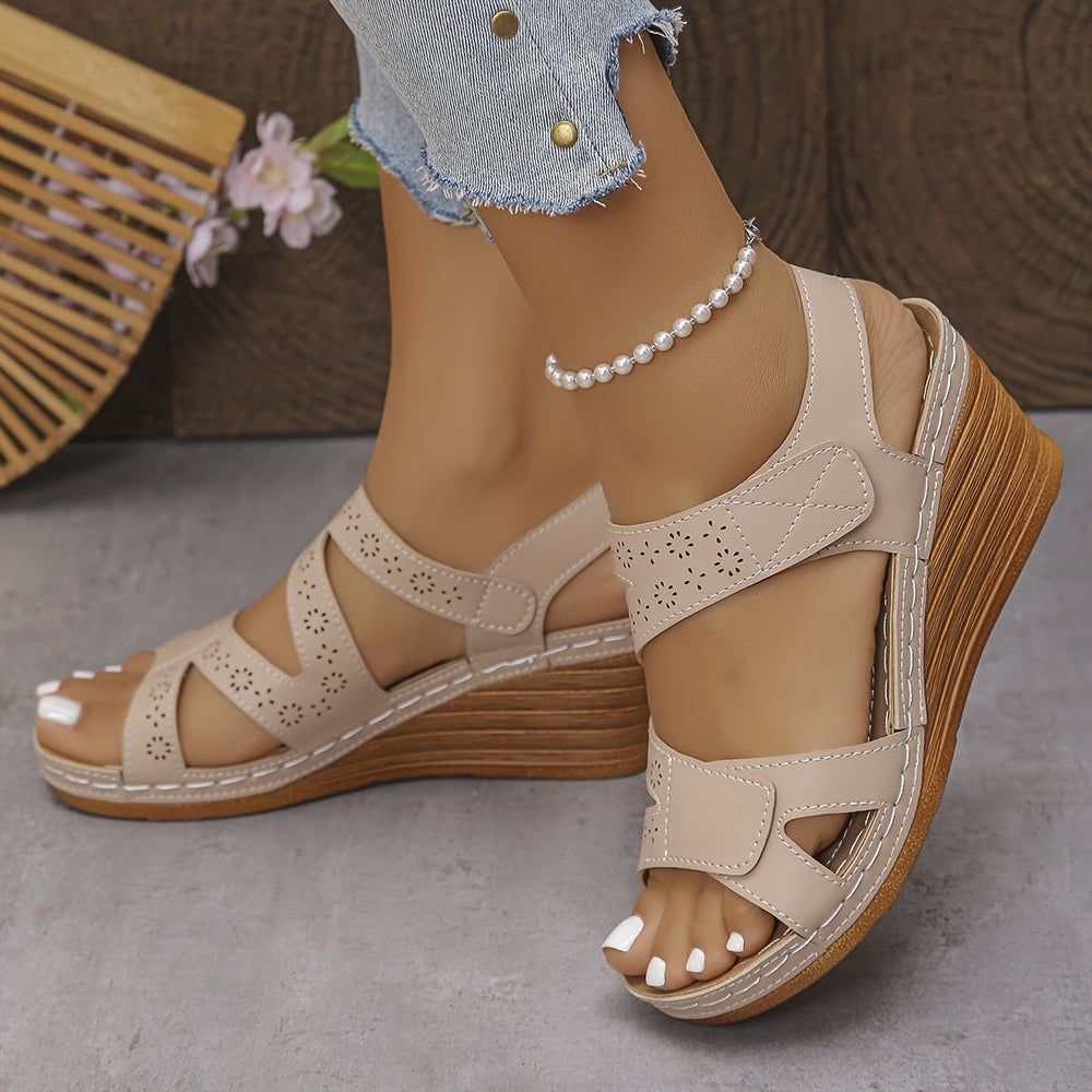 Happy™ ComfySandals: Betrouwbare Ondersteuning Ergonomische Comfy Wedge Sandalen