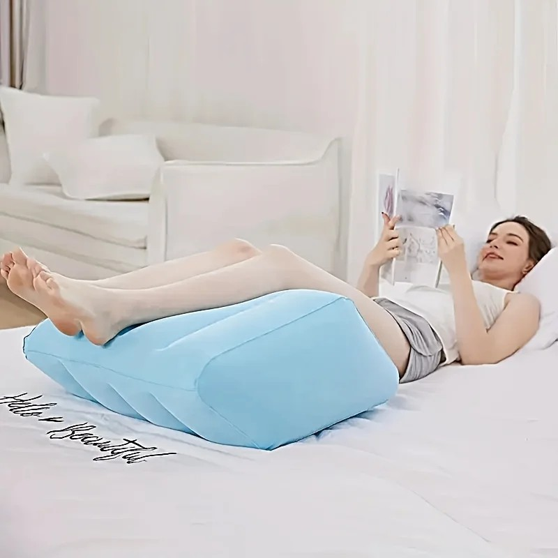 ElevationPillow: Opblaasbaar Beensteun Comfortabel Elevatie Kussen
