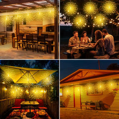 Ledsen™ FireworkLamp: Flexibele Zonne-Energie Vuurwerkstijl Lamp
