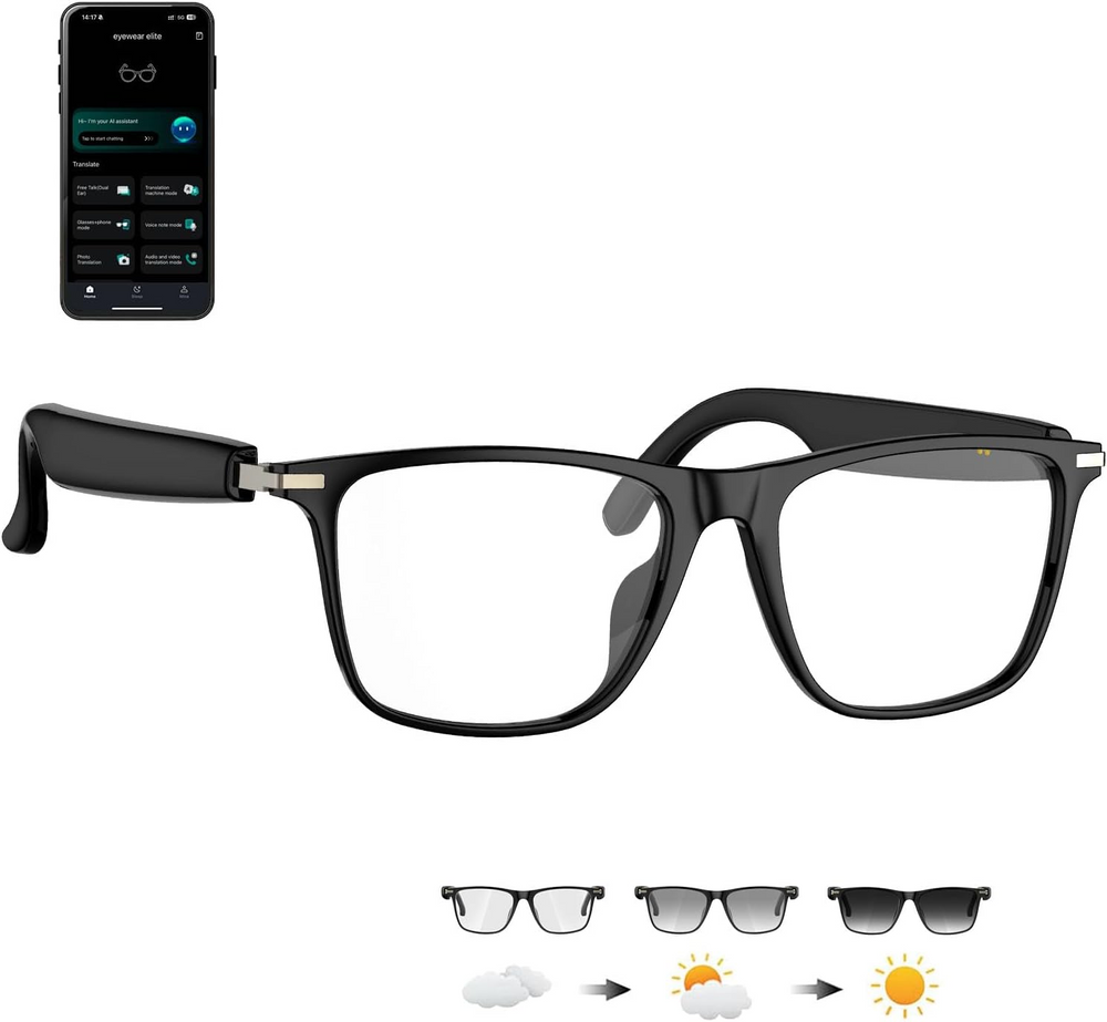 SmartGlasses™ - Multifunctionele Slimme Lifestyle Draagbare Audio- en Vertaalbril