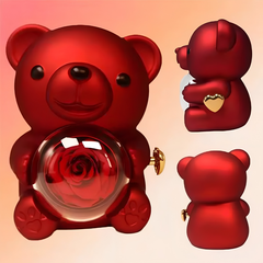 Jewelance™ TwinHearts – Roterende Roos Tweelingharten Ketting Cadeau Sieraden