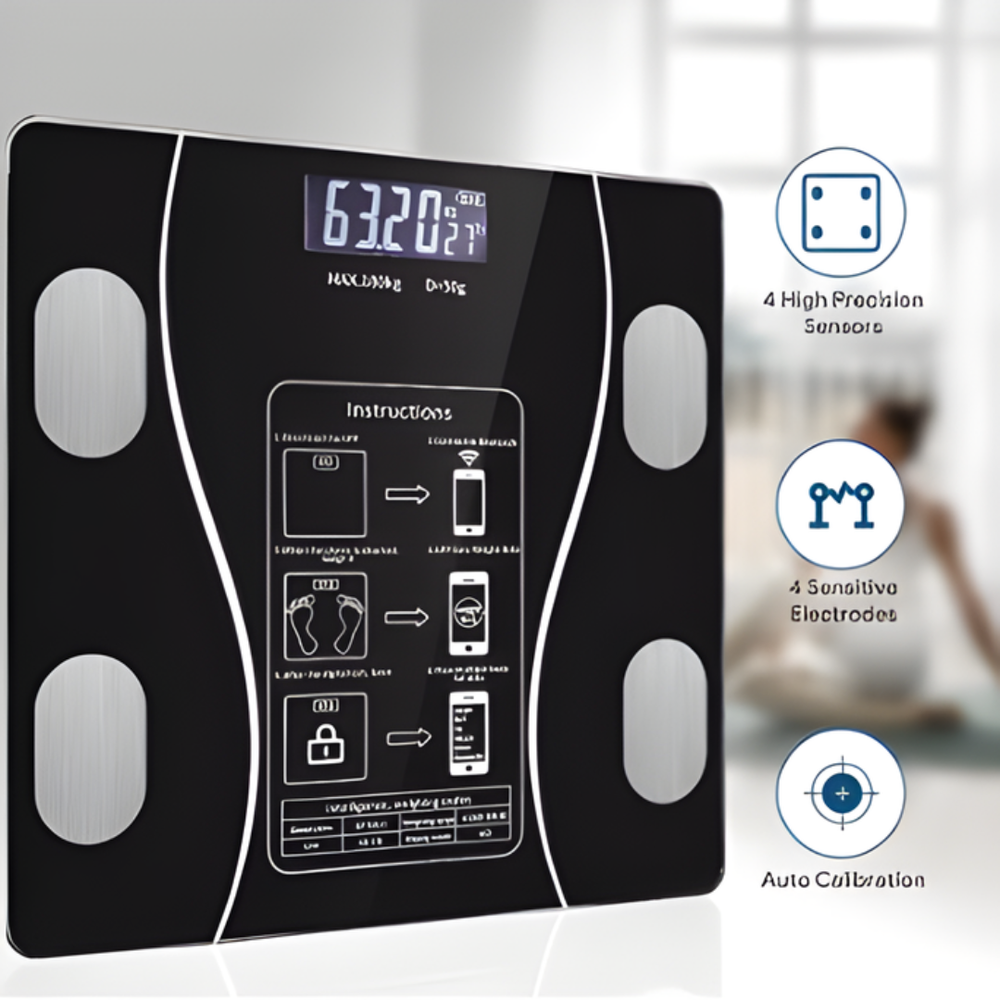 DigitalScale: Hoge Precisie Slimme Lichaamsgewicht Monitor Digitale Weegschaal