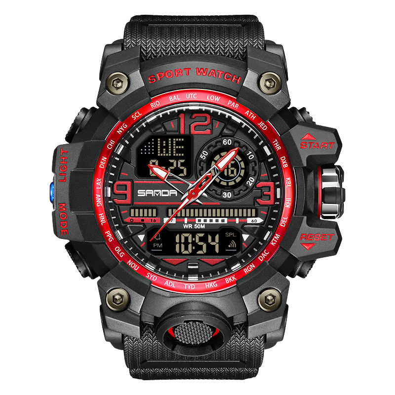 TacticalWatch - Multifunctionele Digitale Tactische Outdoor Sporthorloge